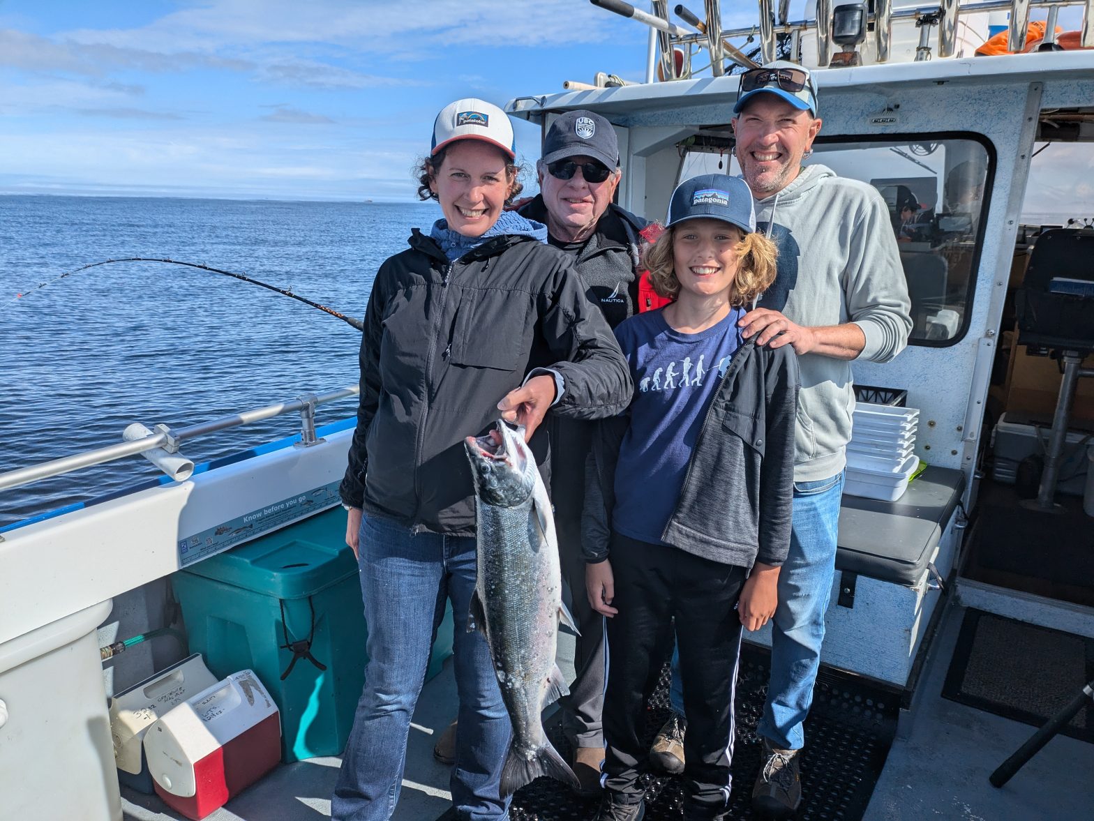 Newport Oregon salmon fishing charters Newfin Charters Bluefin